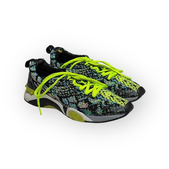 Ash 𖤍 Python Print Knit Trainers 𖤍 Neon Yellow + Multi Color 𖤍 37 6.5M 7M 𖤍 - Picture 12 of 16